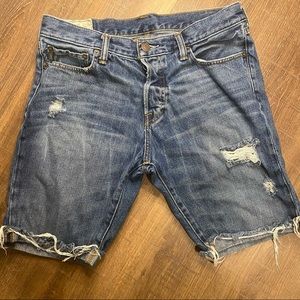 Men’s Dark Denim Abercrombie & Fitch Shorts SZ 32